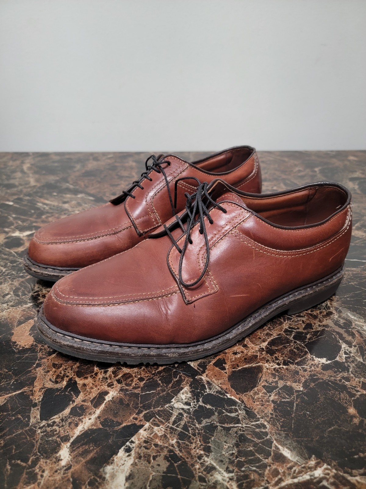 Allen Edmonds Wilbert Brown Split Toe Dress Comfort Shoe Size US 8