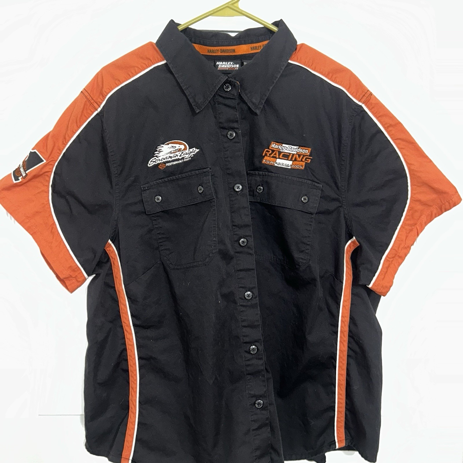 Harley-Davidson Womens Size 2W Screaming Eagle Performance Parts Racing Shirt