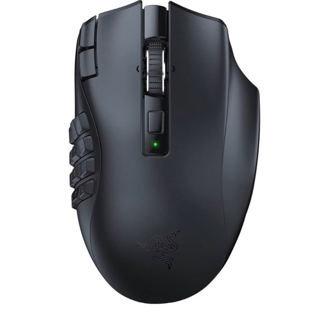 Razer Naga V2 Hyperspeed Wireless MMO Gaming Mouse HyperScroll 19 Buttons NEW