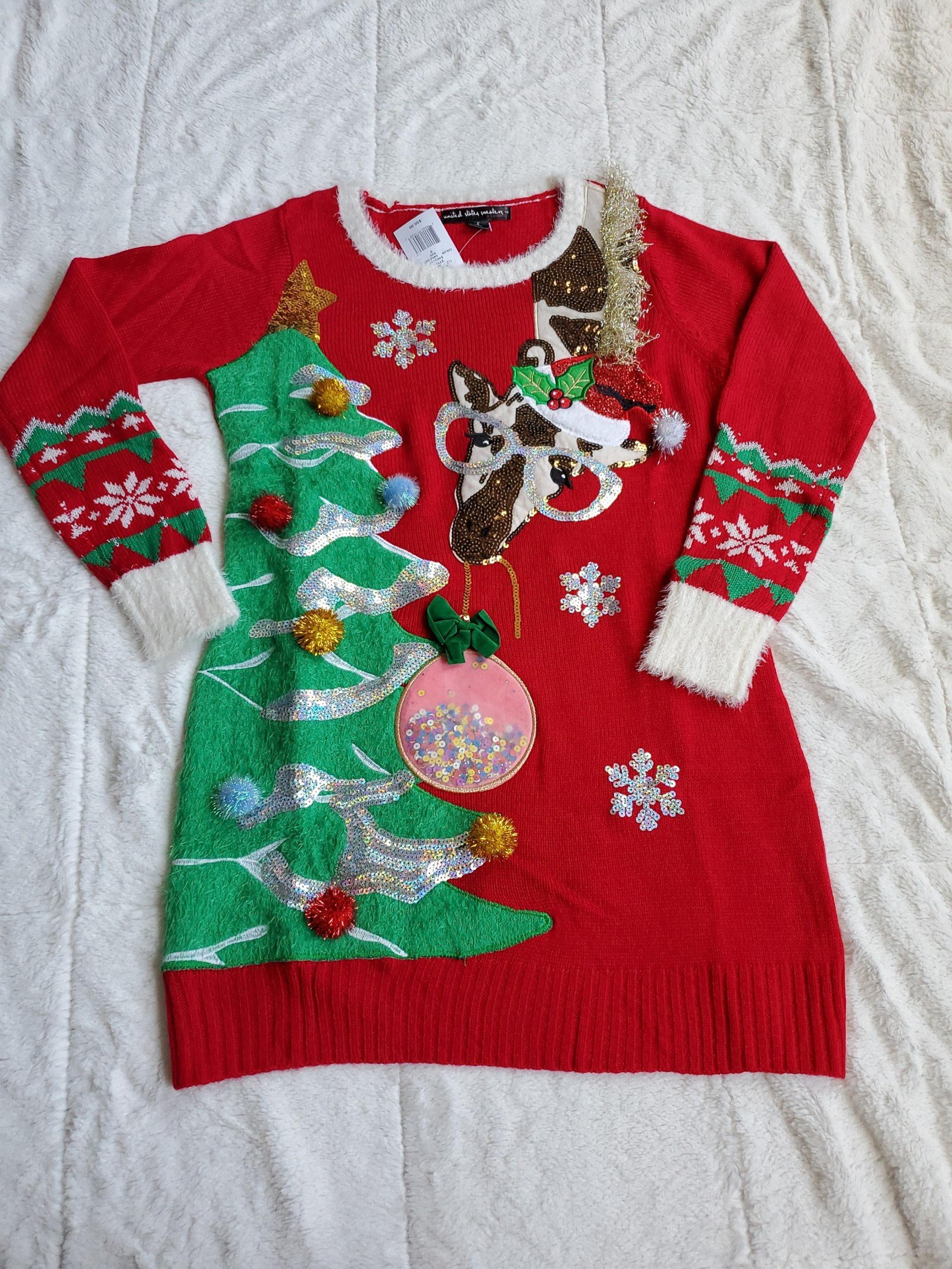 United States Sweaters Women's Ugly Christmas Sweater Size Small