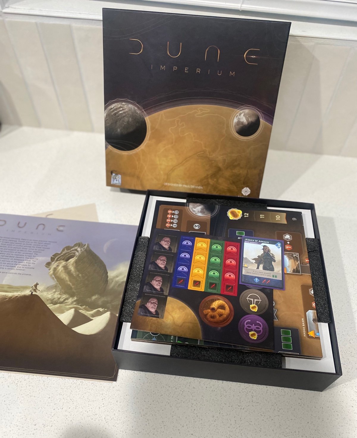 Dire Wolf Dune Imperium Board Game w/ Jessica of Arrakis Promo card!