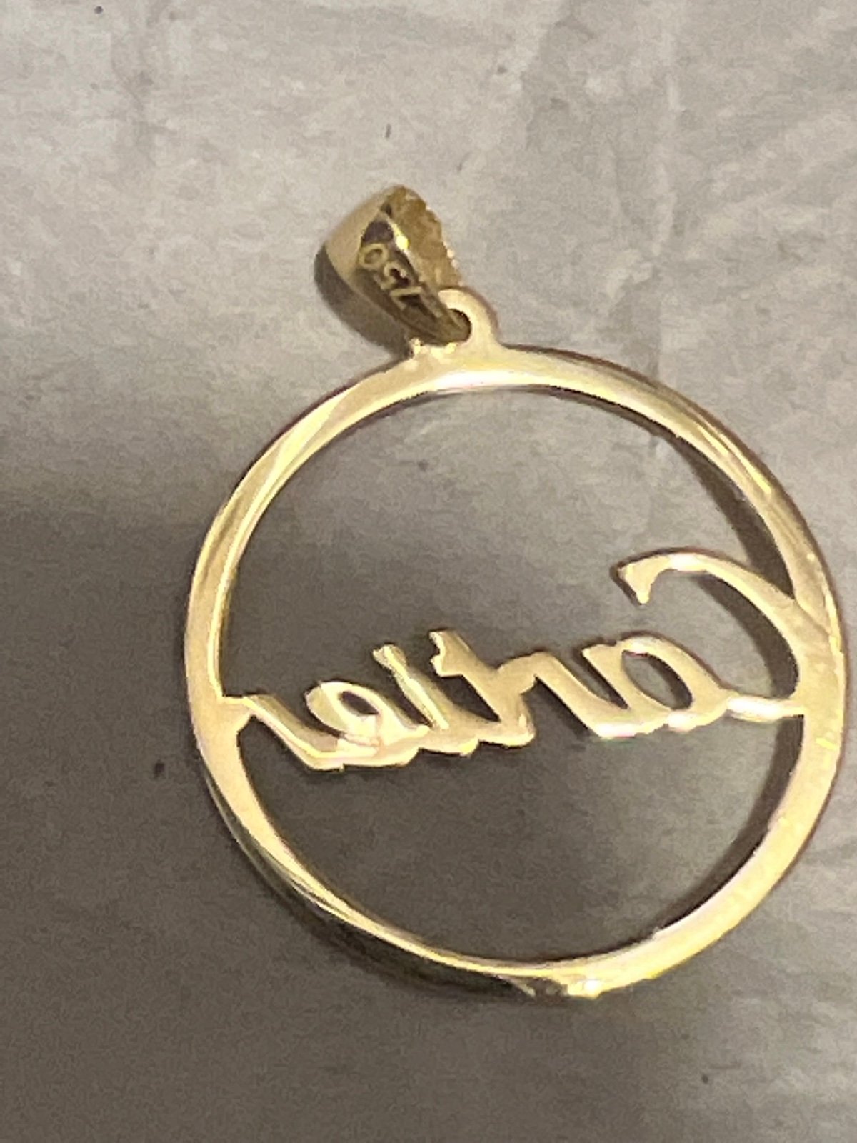 18k real gold pendant Pendant
