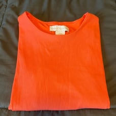 House of Harlow Ribbed Bodysuit Coral Size XS