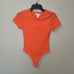 House of Harlow Ribbed Bodysuit Coral Size XS