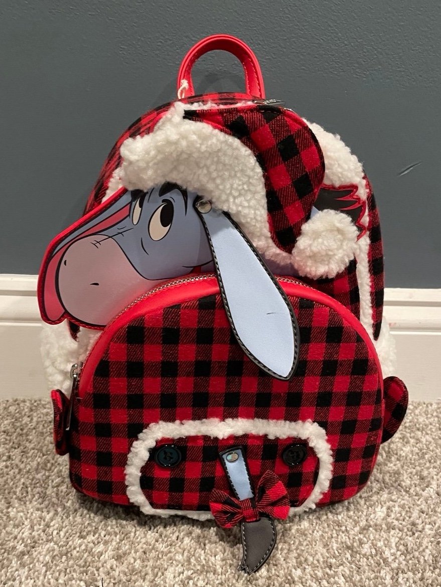 NWT Christmas Eeyore Loungefly Disney Backpack