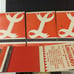 THREE full unused 1930s Longchamp's full feature matchbook