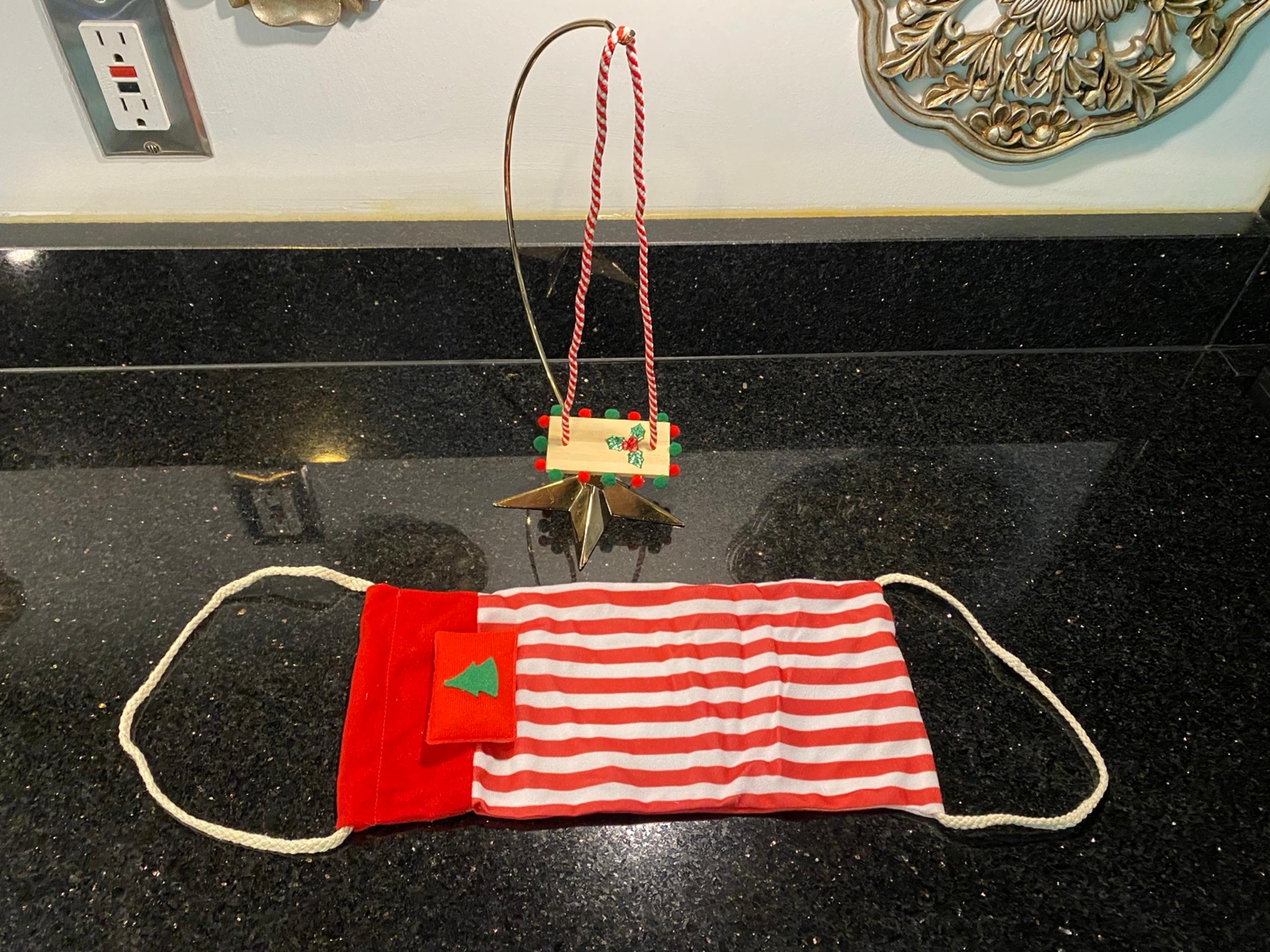 Hammock With Pillow & Wood Swing for The Elf on the Shelf Claus or Dolls 12"-14"