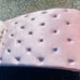 SUPERB Never Sat Home Elegance PINK VELVET DIAMOND studded chaise lounge chair