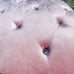 SUPERB Never Sat Home Elegance PINK VELVET DIAMOND studded chaise lounge chair