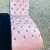 SUPERB Never Sat Home Elegance PINK VELVET DIAMOND studded chaise lounge chair
