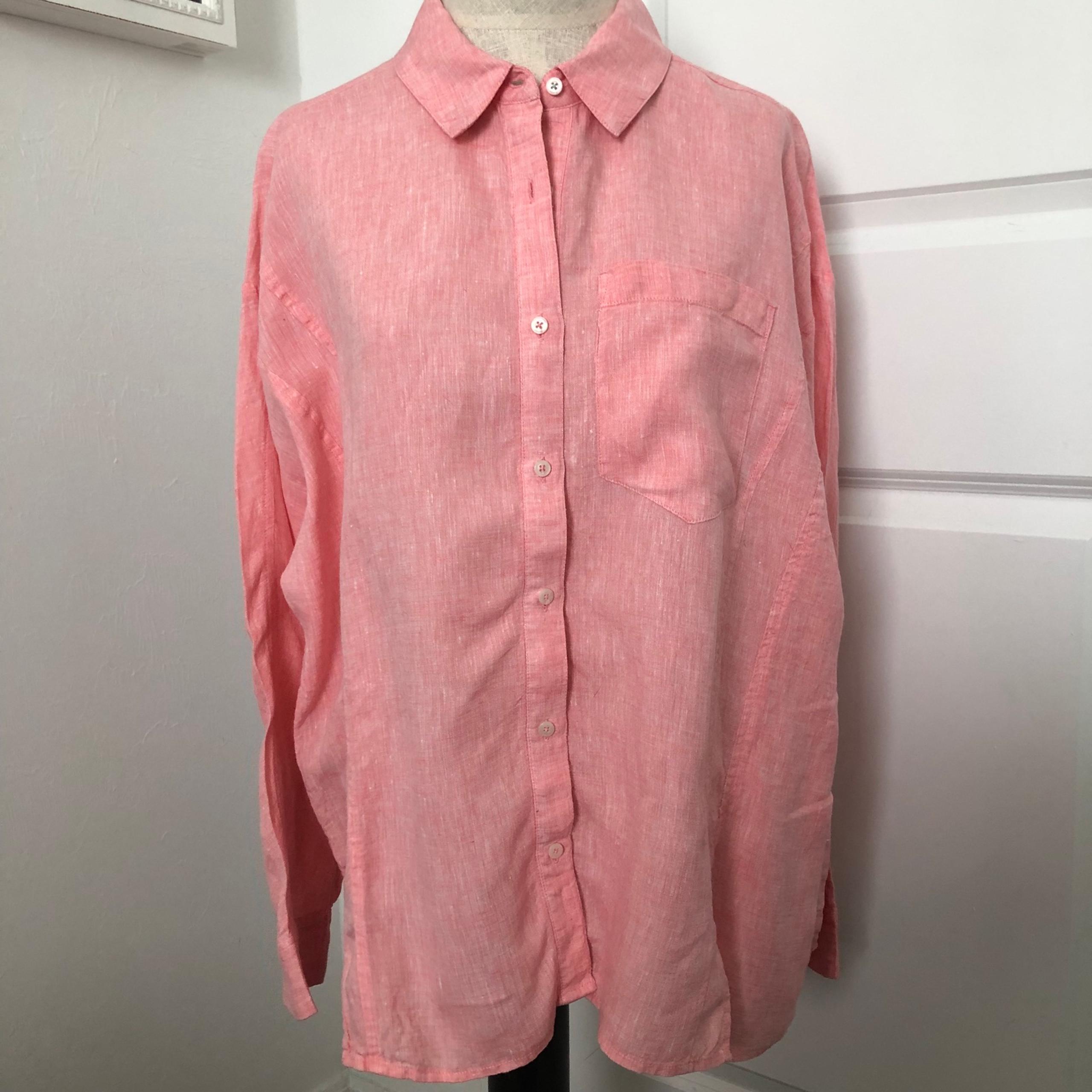 Vineyard Vines Pink Linen Shirt