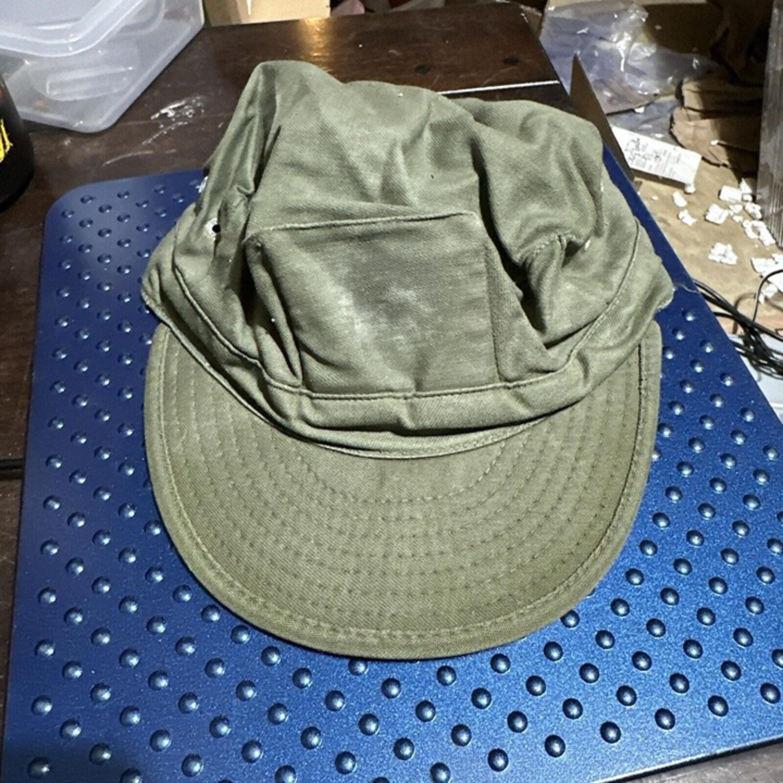 Vietnam Era USMC OG 107 Utility Cap Hat Cotton Sateen Size X Small
