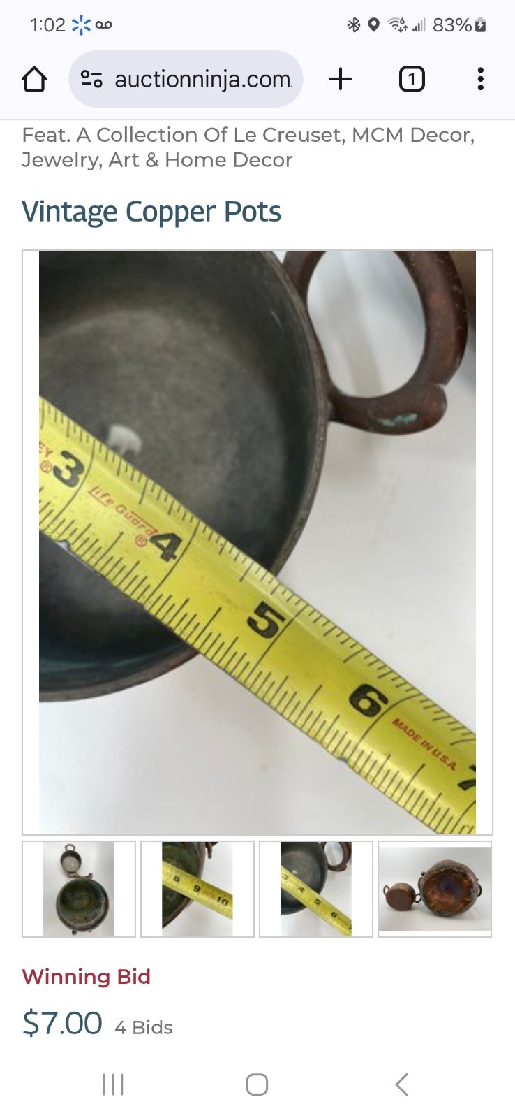 Vintage Copper Pots
