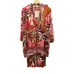 NWT DR2 Daniel Rainn Satin Floral Geometric Kimono Top Loungewear Pajama Set XL