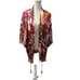NWT DR2 Daniel Rainn Satin Floral Geometric Kimono Top Loungewear Pajama Set XL