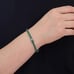 14K Gold 2ct Green Emerald Womens Gemstone Tennis Bracelet Ladies 7 New Jewelry