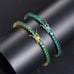 14K Gold 2ct Green Emerald Womens Gemstone Tennis Bracelet Ladies 7 New Jewelry