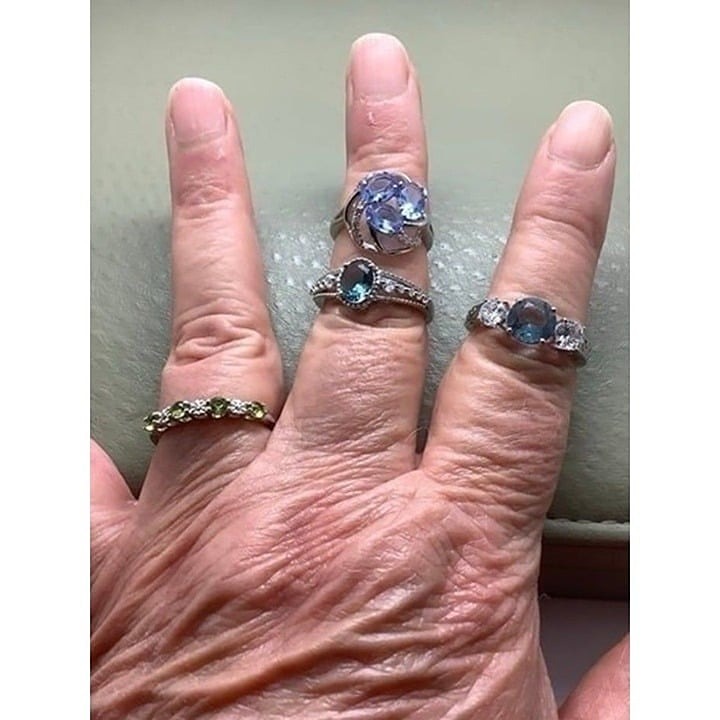 NWOT sterling silver Lot of four quality rings Various Sizes