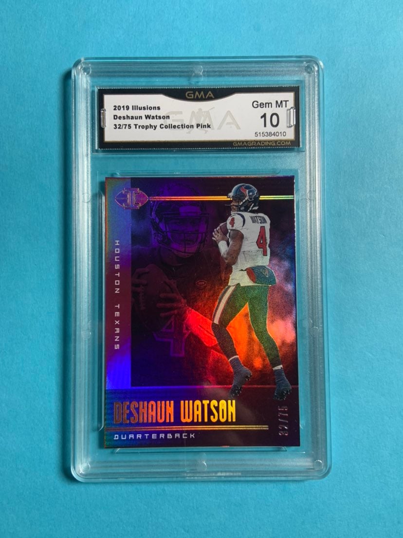 2019 panini illusions pink /75 deshaun Watson gma 10 gem mint ssp Houston Texans