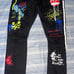 Smoke rise jeans graffity size 34/32 multicolor Mens .