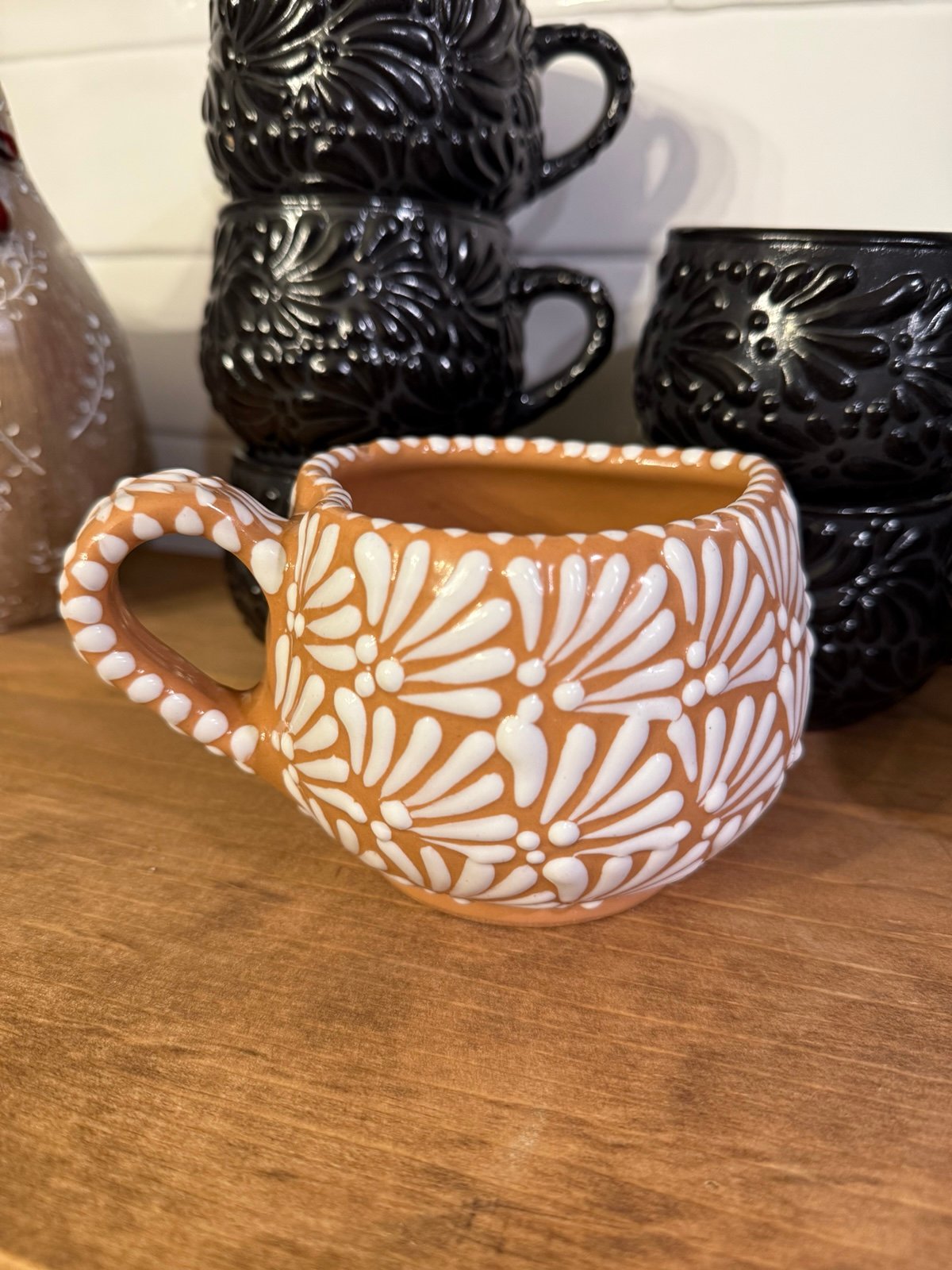 Mexican Talavera Heart Shape Mug