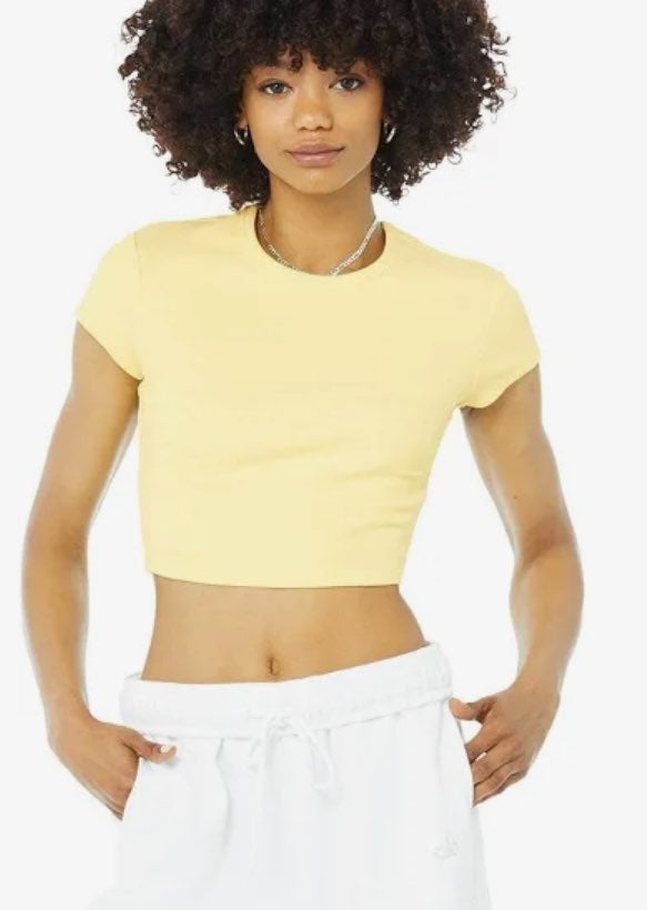 Alo ribbed short sleeve