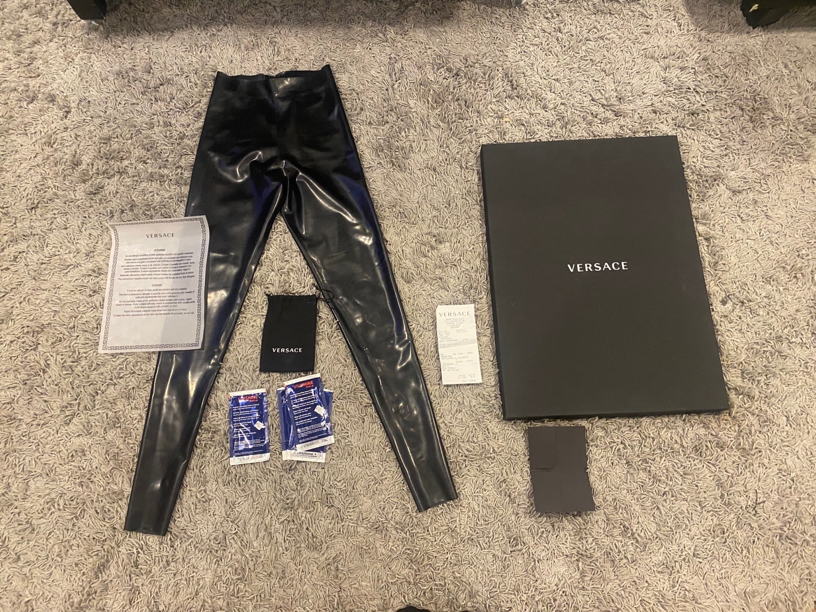 Versace latex legging RARE