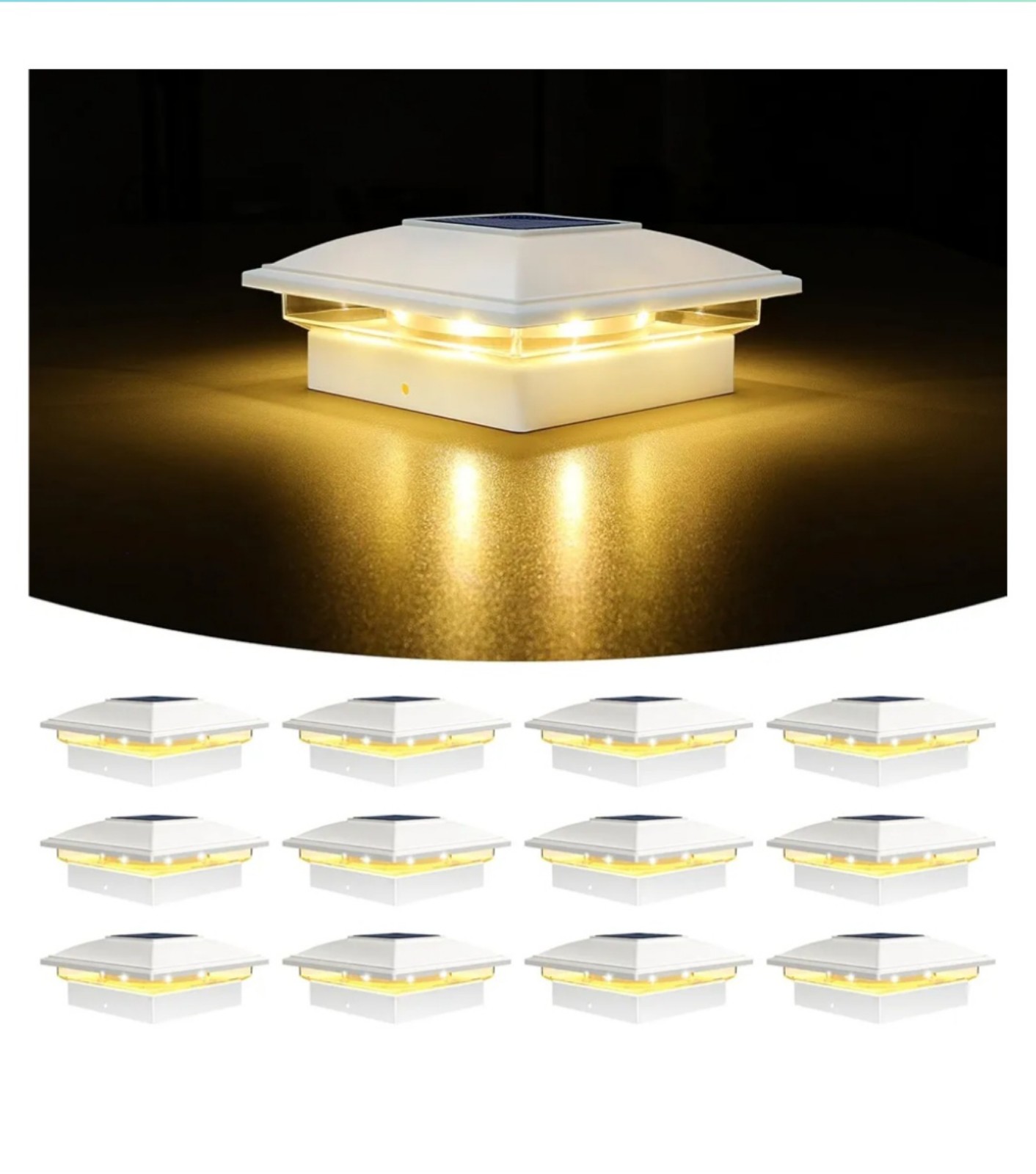 Set of 12 Volisun Solar Post Lights