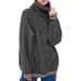 ZARA Oversized Chunky Knit Turtleneck Stripe Long Sleeves Pullover Sweater