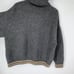 ZARA Oversized Chunky Knit Turtleneck Stripe Long Sleeves Pullover Sweater