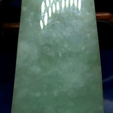 Burmese icy type A jadeite jade pendant.