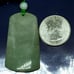 Burmese icy type A jadeite jade pendant.