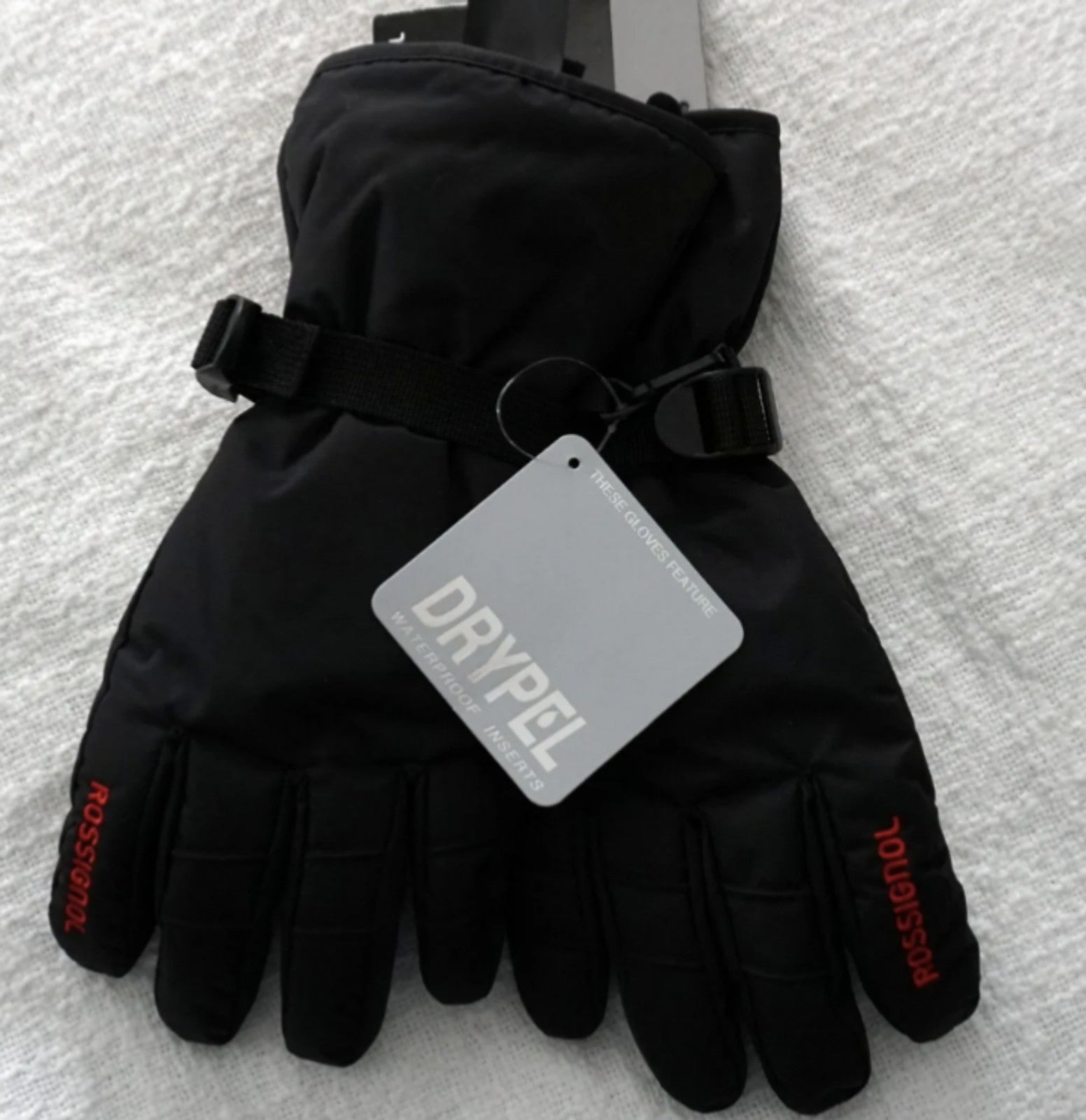 NWT ROSSIGNOL Insulated Ski Gloves, Mens size XL, DRYPEL Water Resistant