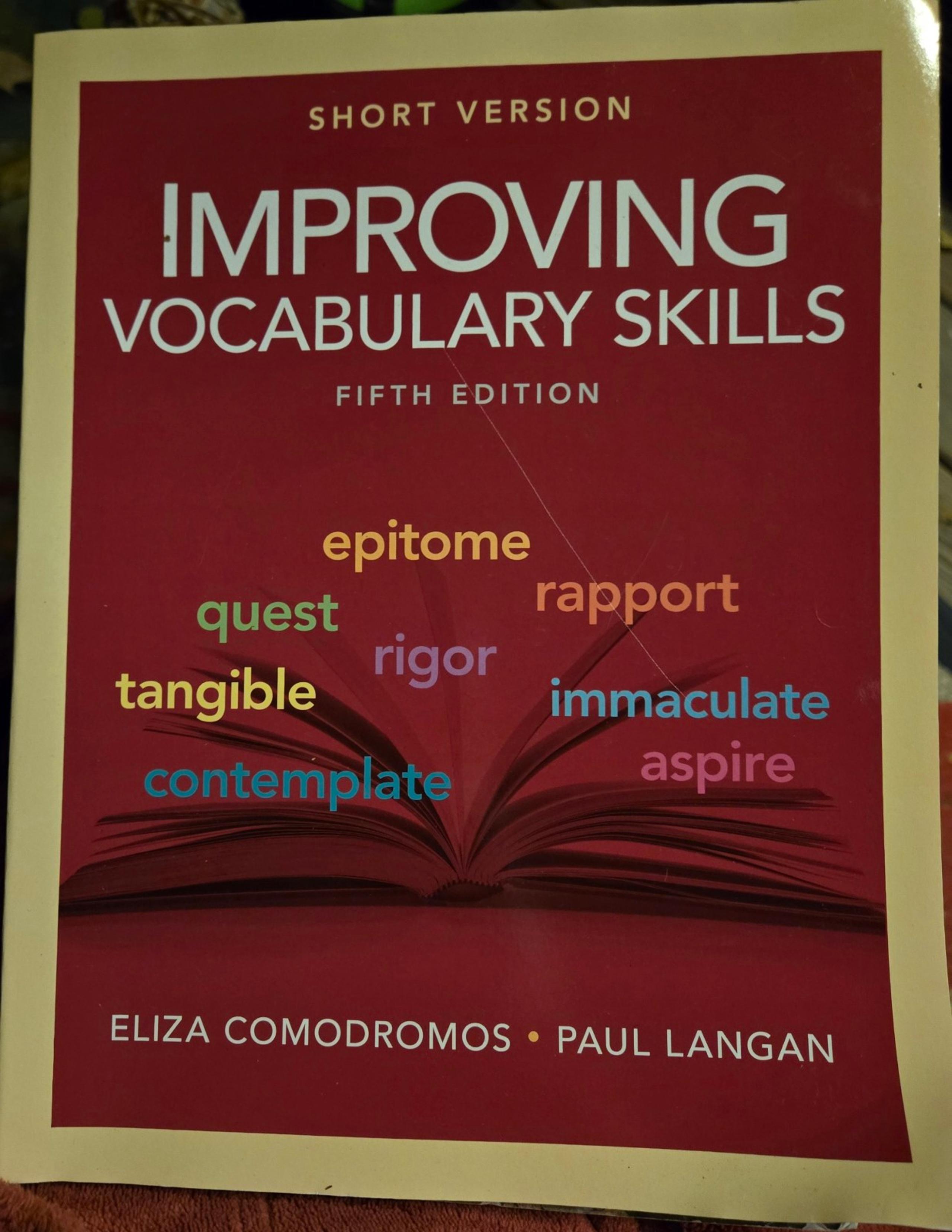 Improving Vocabulary Skills Book