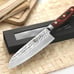 KATSURA Authentic Japanese 67 Layers Hammered Damascus VG-10 Santoku chef knife
