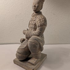 Vintage Replica Chinese Qin Shi Huangdi Tomb Terracotta Kneeling Warrior 22cm