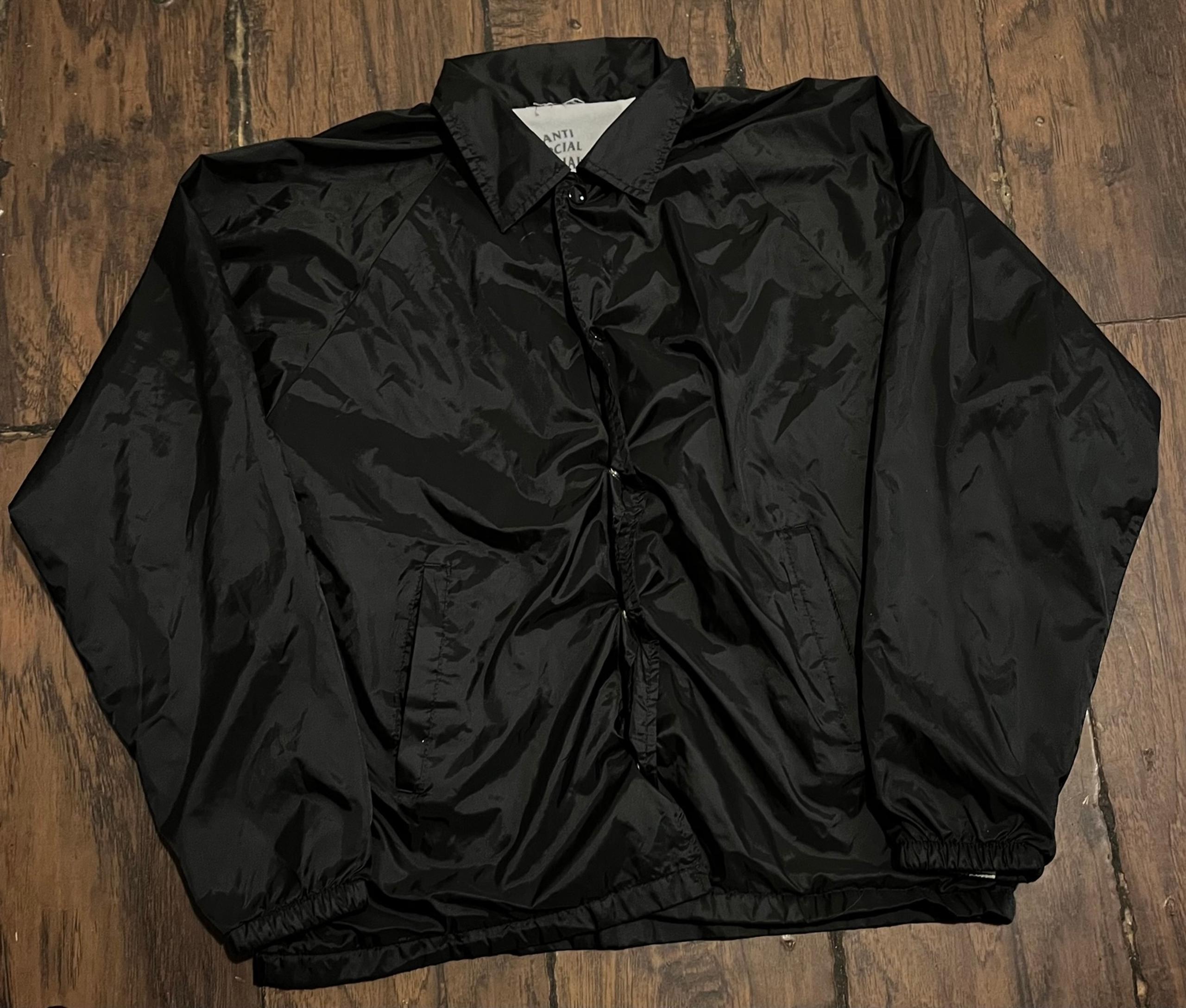 Anti Social Social Club Windbreaker Jacket Sz Medium