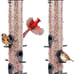Kingsyard 2 Pack Tube Feeders with 6 Feeding Ports for Outdoors Hanging Premium