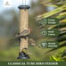 Kingsyard 2 Pack Tube Feeders with 6 Feeding Ports for Outdoors Hanging Premium