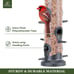 Kingsyard 2 Pack Tube Feeders with 6 Feeding Ports for Outdoors Hanging Premium