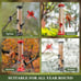 Kingsyard 2 Pack Tube Feeders with 6 Feeding Ports for Outdoors Hanging Premium