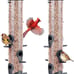 Kingsyard 2 Pack Tube Feeders with 6 Feeding Ports for Outdoors Hanging Premium