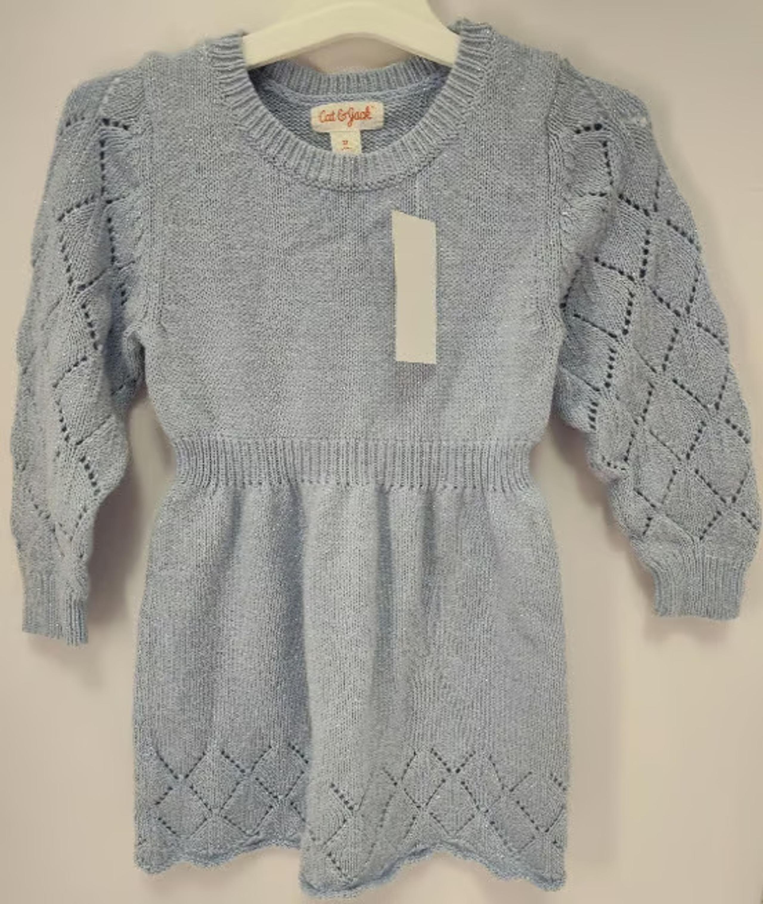 Cat & Jack Girls Sweater Dress 2T New