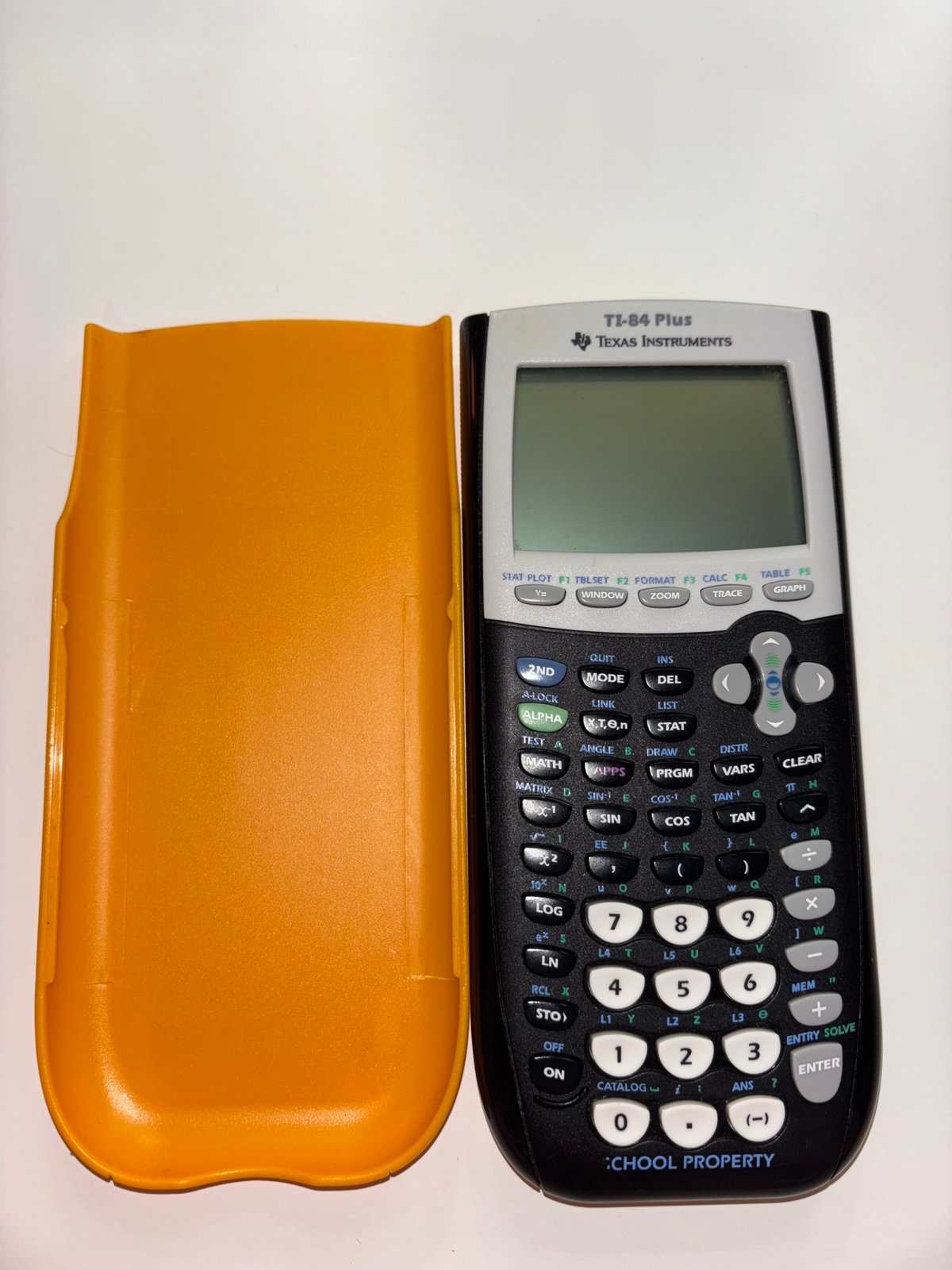 Texas Instruments TI-84 Plus Graphing Calculator, Yellow/Black