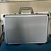 Vintage Sonalin Aluminum And Leather Briefcase Attache with Combination Lock