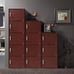 NEW Bookcase Cabinet, 5 Door, Mahogany