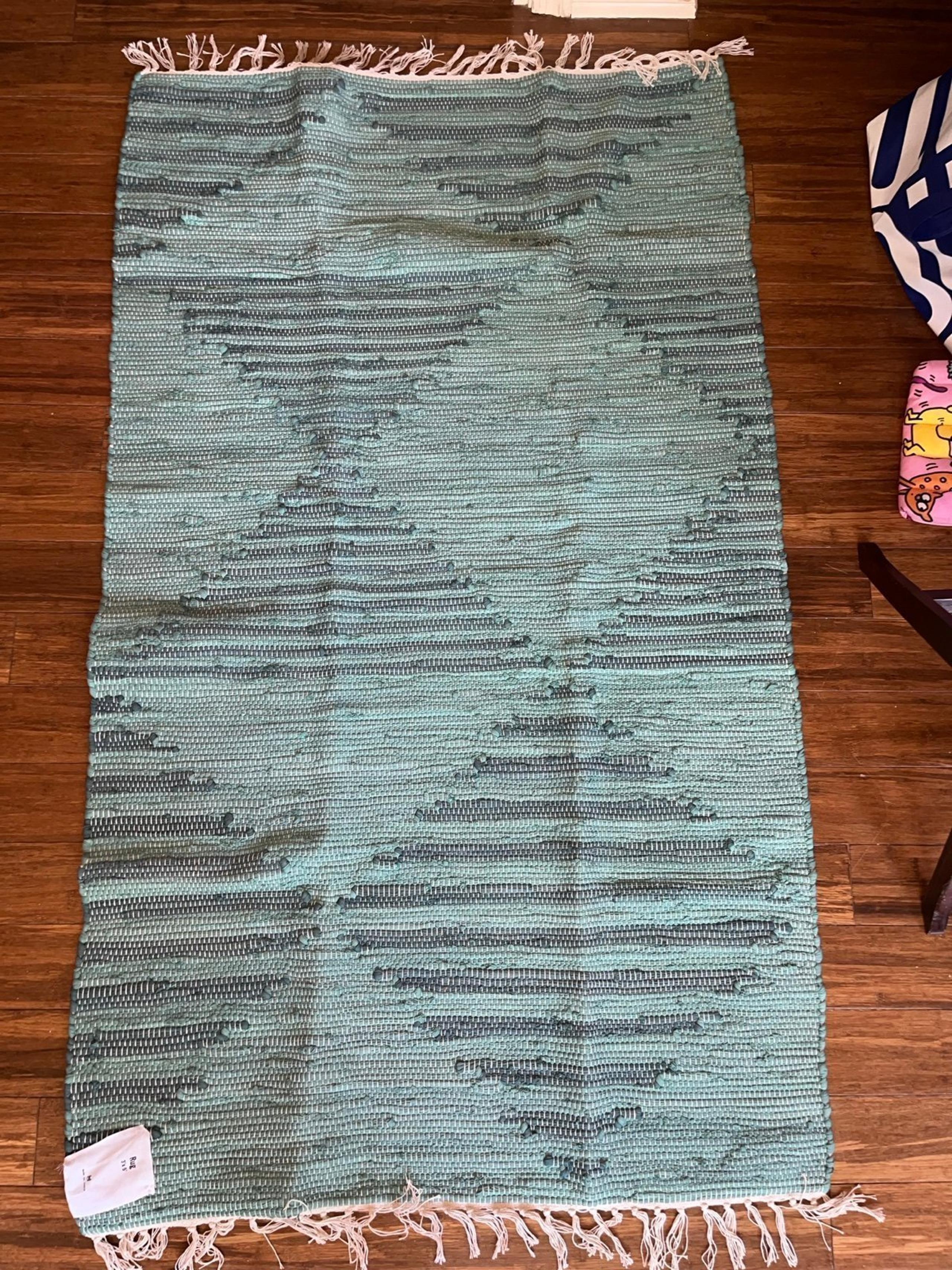 UO Home Urban Outfitters Sea Green 3x5’ Rug NWT NEW