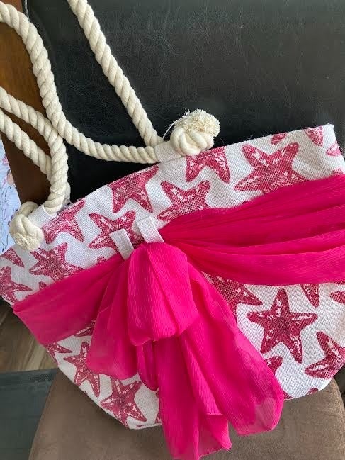 Mud Pie Pink Tote Bags Mercari