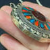 Beautiful antique Afghan silver pendant large