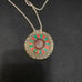 Beautiful antique Afghan silver pendant large